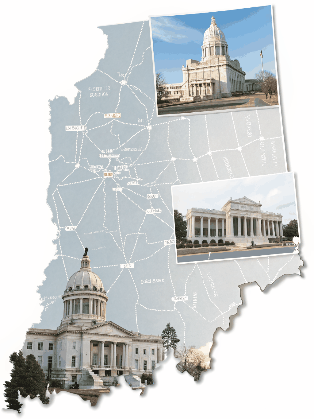 Map showing SeeKoe Inc. primary staffing hubs and service regions