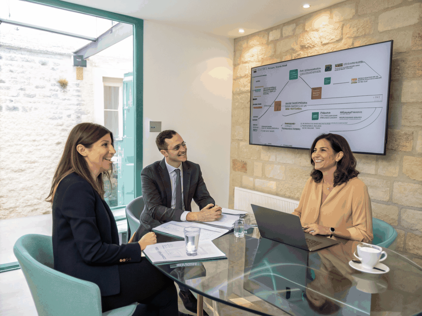 SeeKoe technology consultants in a high-end corporate meeting